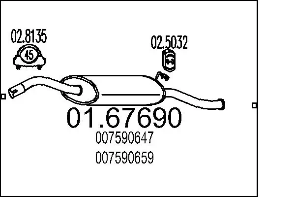 Rear Muffler 01.67690
