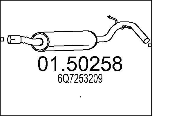 Centre Muffler 01.50258