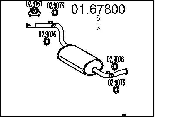 Rear Muffler 01.67800