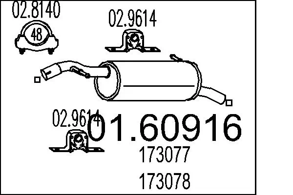 Rear Muffler 01.60916