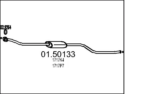 Centre Muffler 01.50133