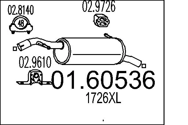 Rear Muffler 01.60536