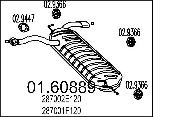 Rear Muffler 01.60889