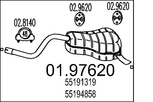 Rear Muffler 01.97620