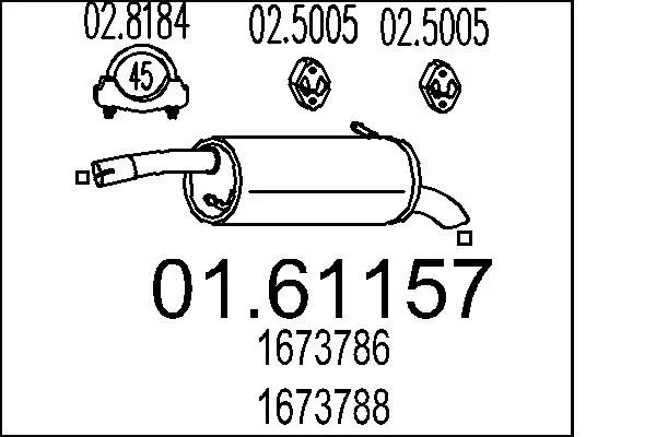 Rear Muffler 01.61157