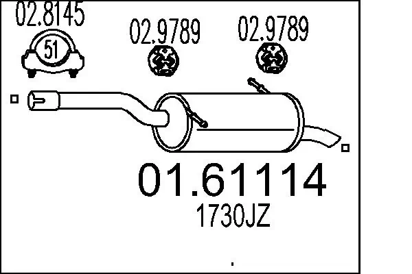 Rear Muffler 01.61114