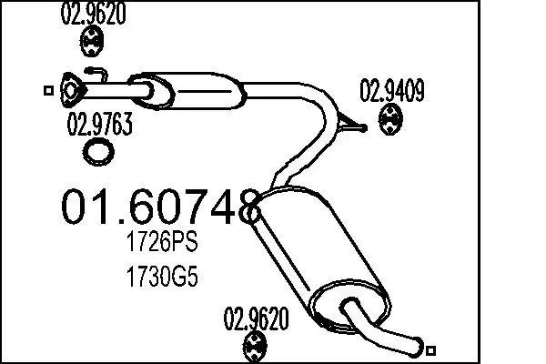 Rear Muffler 01.60748