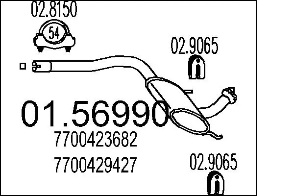 Centre Muffler 01.56990