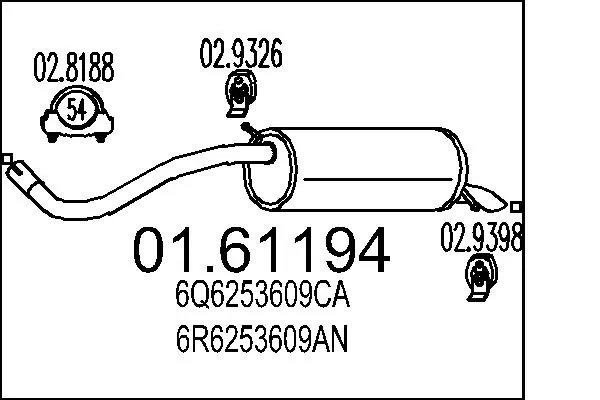 Rear Muffler 01.61194