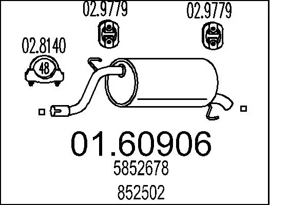 Rear Muffler 01.60906