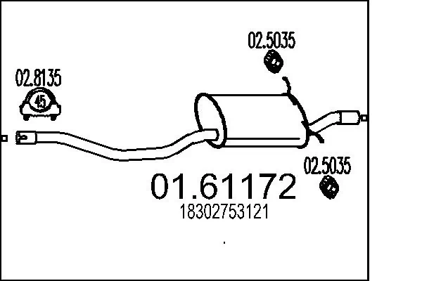 Rear Muffler 01.61172
