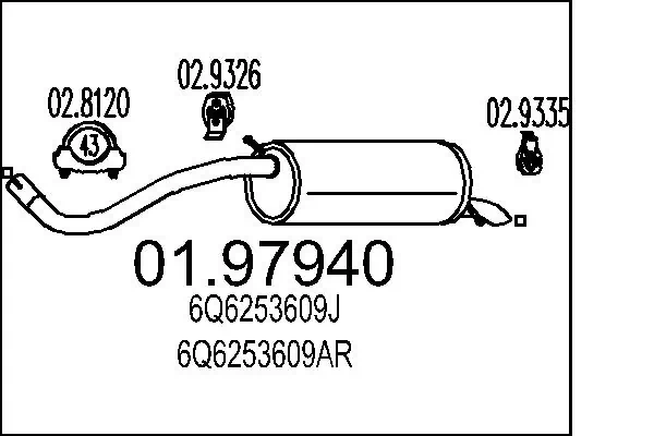 Rear Muffler 01.97940