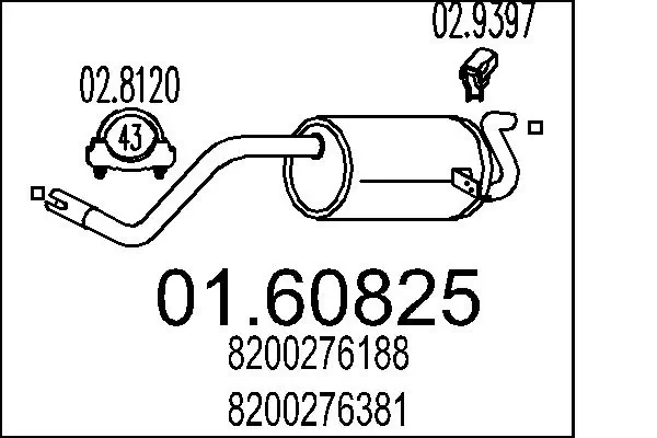 Rear Muffler 01.60825