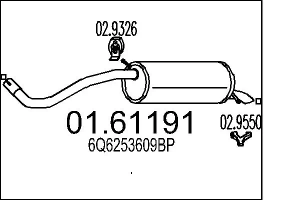 Rear Muffler 01.61191