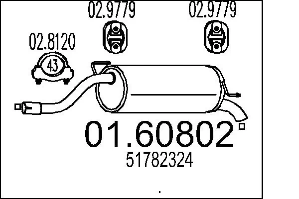 Rear Muffler 01.60802