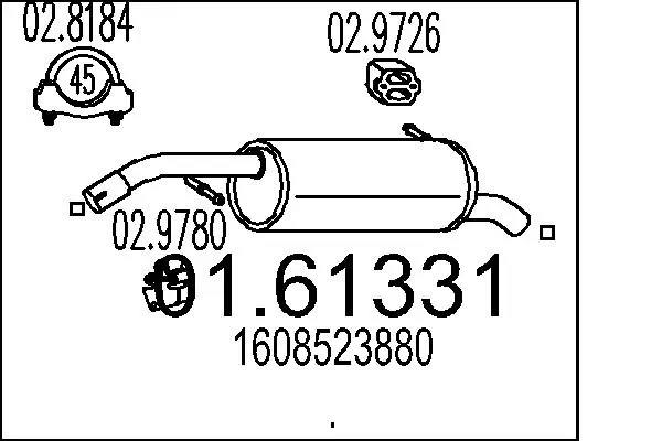 Rear Muffler 01.61331