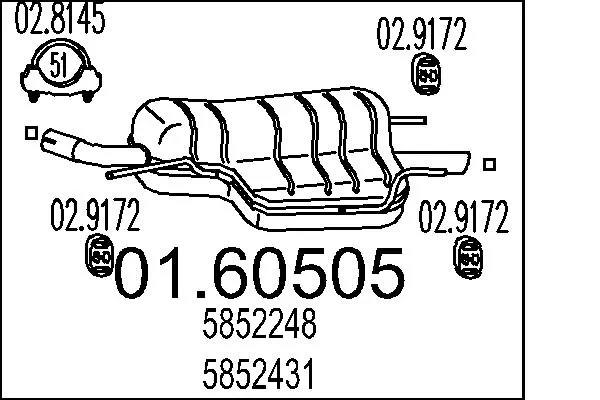 Rear Muffler 01.60505