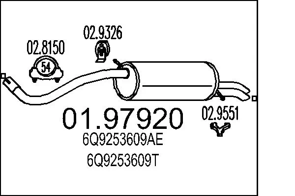 Rear Muffler 01.97920