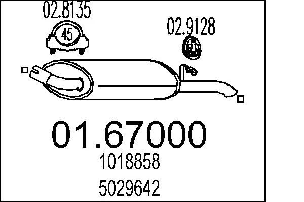 Rear Muffler 01.67000