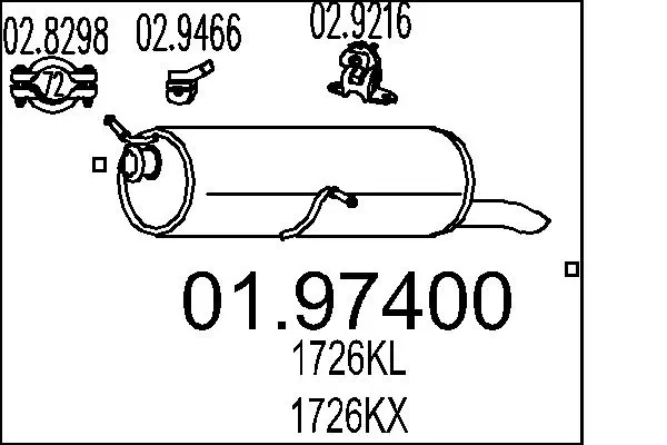 Rear Muffler 01.97400