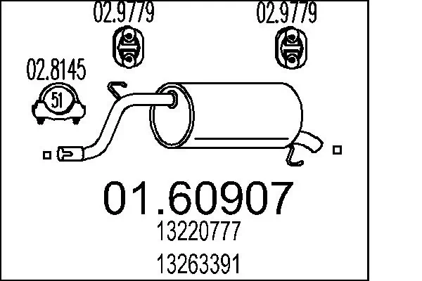 Rear Muffler 01.60907