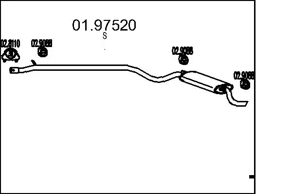 Rear Muffler 01.97520