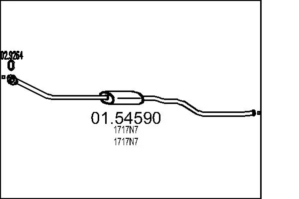 Centre Muffler 01.54590