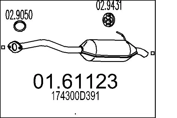 Rear Muffler 01.61123