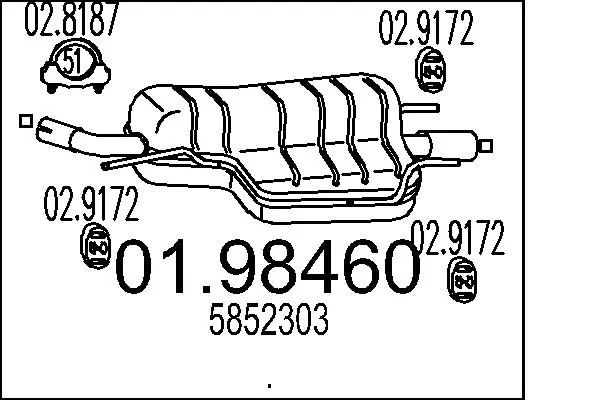 Rear Muffler 01.98460