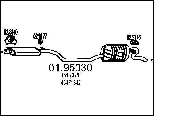 Rear Muffler 01.95030