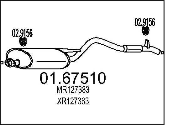 Rear Muffler 01.67510