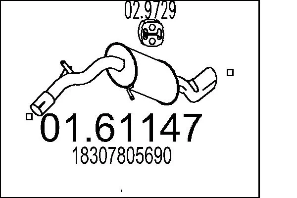 Rear Muffler 01.61147