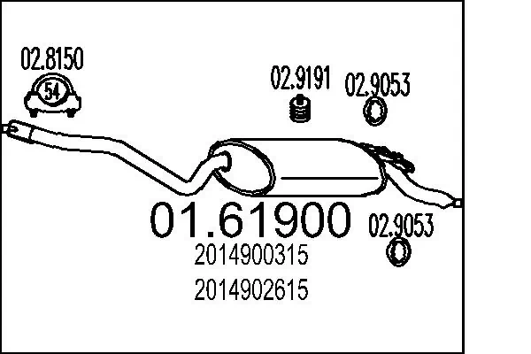 Rear Muffler 01.61900