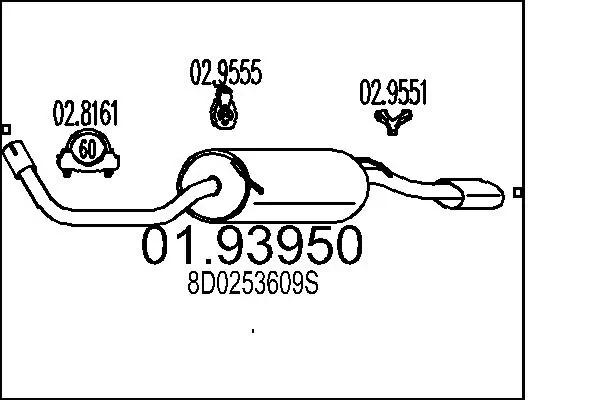 Rear Muffler 01.93950