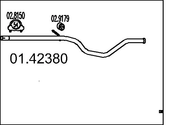Exhaust Pipe 01.42380