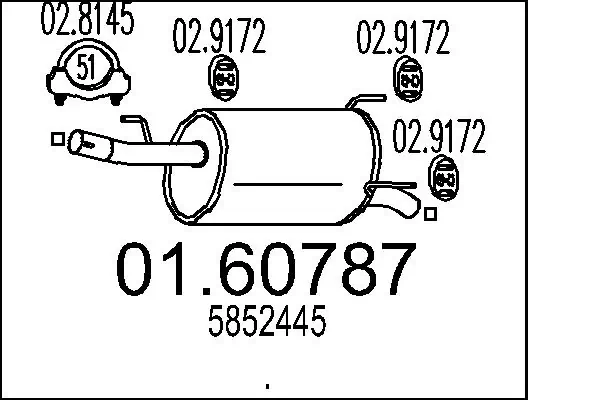 Rear Muffler 01.60787
