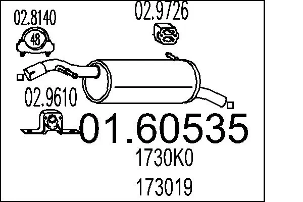 Rear Muffler 01.60535