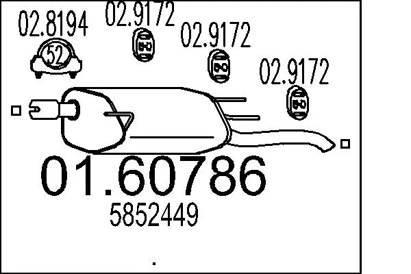 Rear Muffler 01.60786