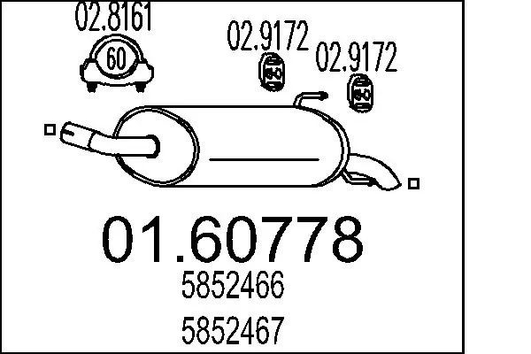Rear Muffler 01.60778