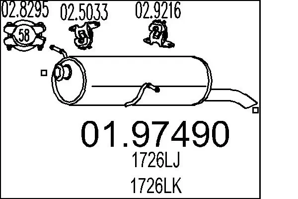 Rear Muffler 01.97490