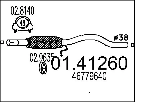 Exhaust Pipe 01.41260