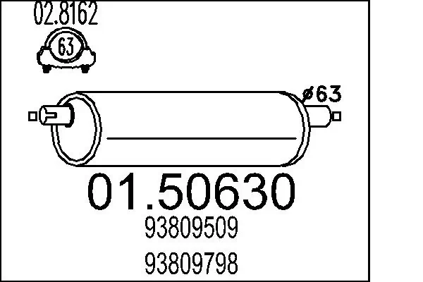 Centre Muffler 01.50630