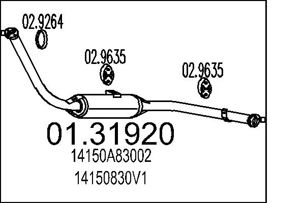 Front Muffler 01.31920
