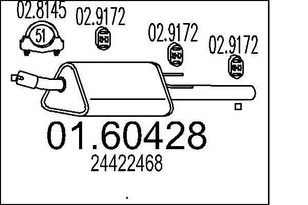 Rear Muffler 01.60428