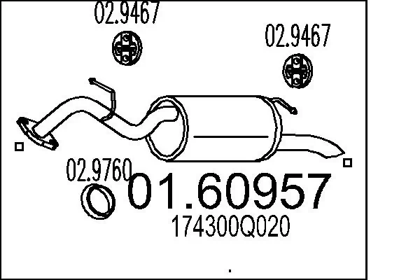 Rear Muffler 01.60957