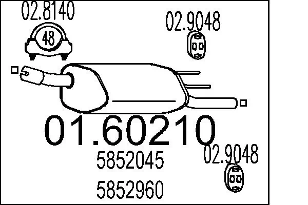 Rear Muffler 01.60210