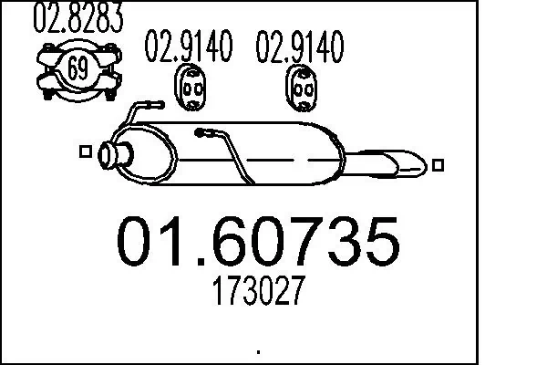 Rear Muffler 01.60735