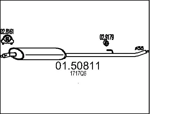 Centre Muffler 01.50811