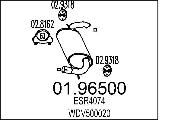 Rear Muffler 01.96500