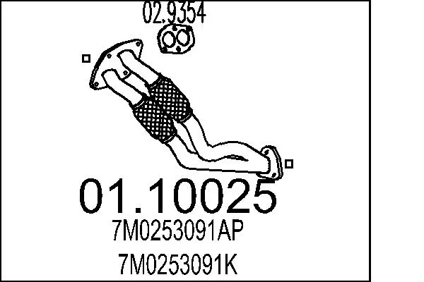 Exhaust Pipe 01.10025